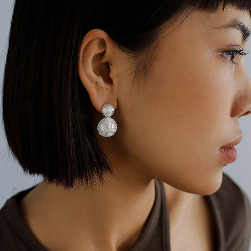 Dual Ball Gold Earrings - Zafari Studio Jewelry