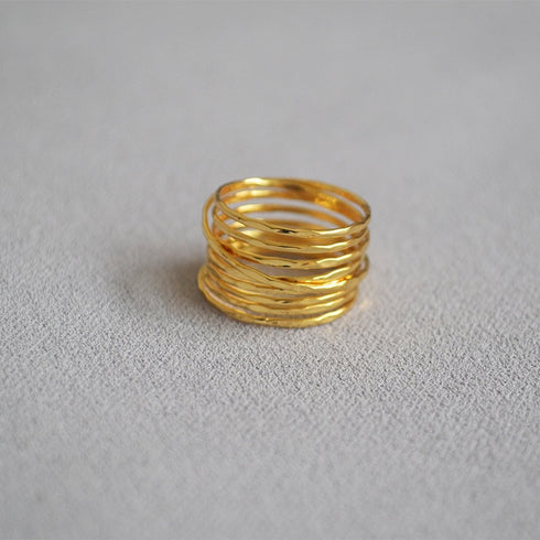 Twisted CZ Layered Ring - Zafari Studio Jewelry