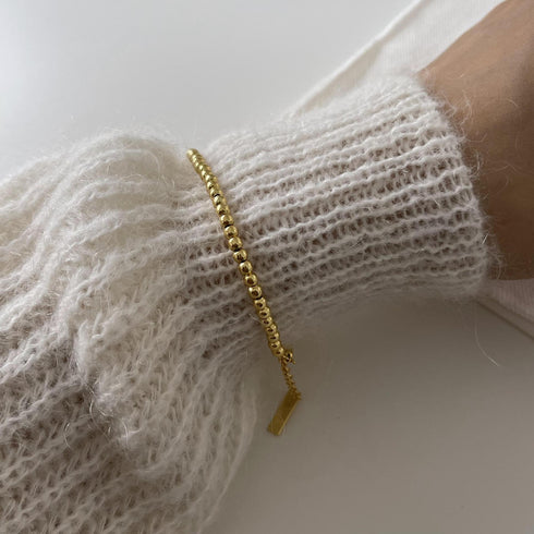 Minimalist Beads Bracelet Gold Vermeil - Zafari Studio Jewelry
