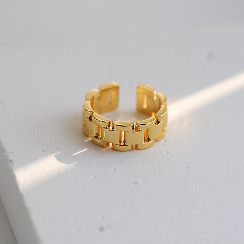 Watch Chain Gold Fashion Ring - Zafari Studio Jewelry