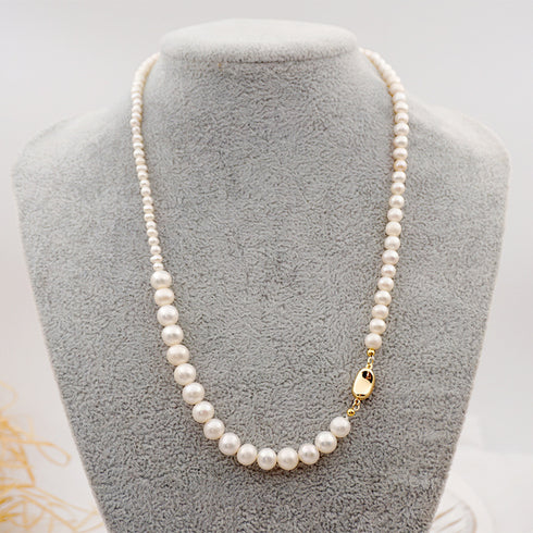 Emily Gradual Pearl Necklace - Zafari Studio Jewelry