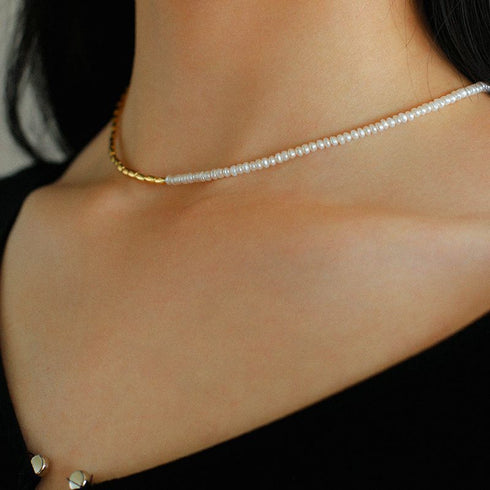 Mini Gemstones Beaded Necklace - Zafari Studio Jewelry