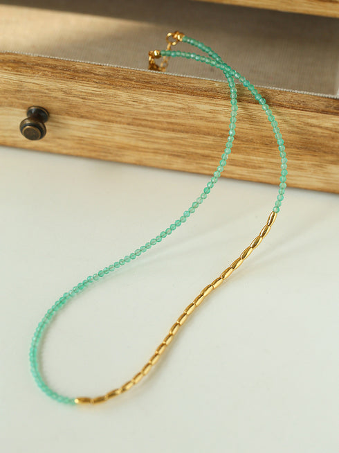 Mini Gemstones Beaded Necklace - Zafari Studio Jewelry