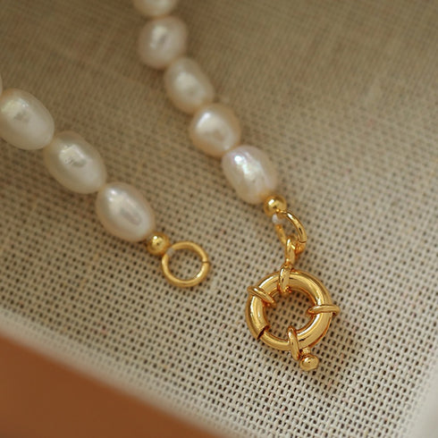 Vintage Baroque Pearl Necklace - Zafari Studio Jewelry