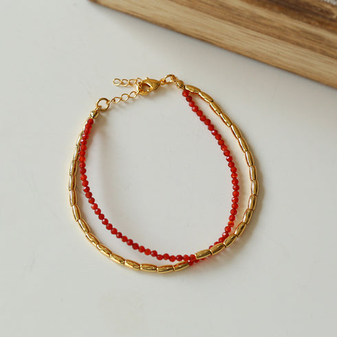 Mini Color Gemstones Beaded Bracelet - Zafari Studio Jewelry