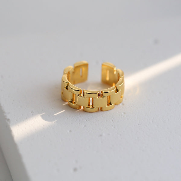 Watch Chain Gold Fashion Ring - Zafari Studio Jewelry