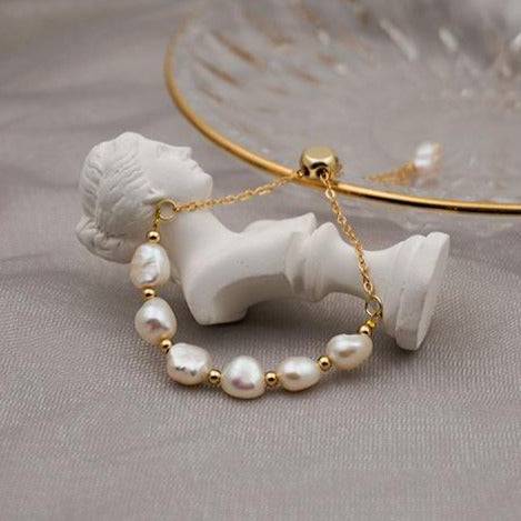 LUNA Luxe Pearl Bolo Bracelet - Zafari Studio Jewelry