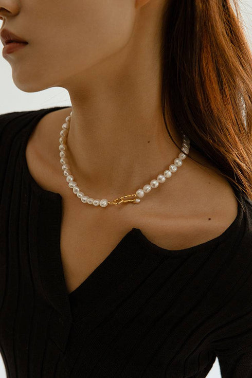 OT Locker Pearls Choker Necklace - Zafari Studio Jewelry