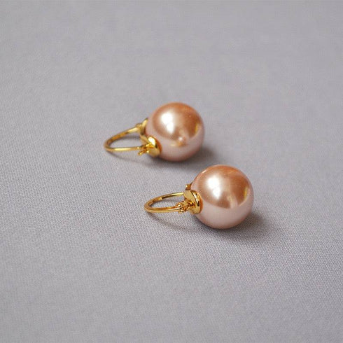 Celine Pearl Earrings Man-made Pearls - Zafari Studio Jewelry