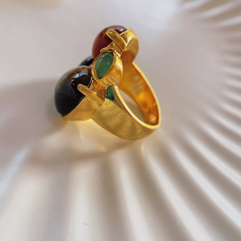 Vintage Gemstone Gold Ring - Zafari Studio Jewelry