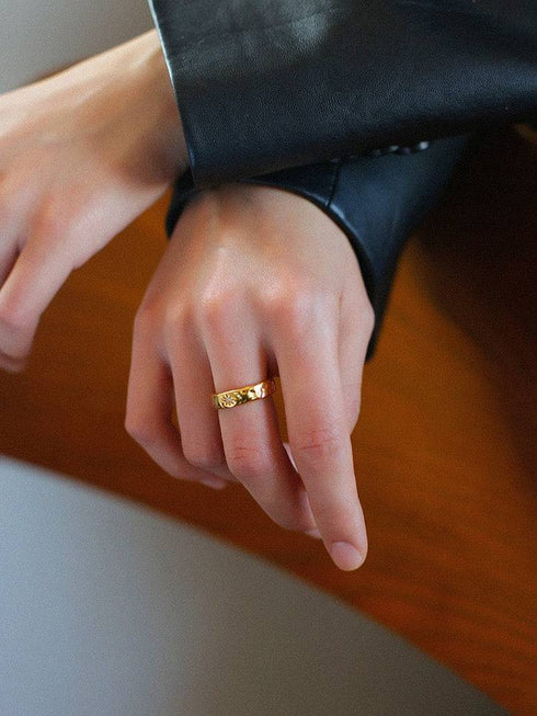 North Star Narrow and Wide CZ Ring - Zafari Studio Jewelry