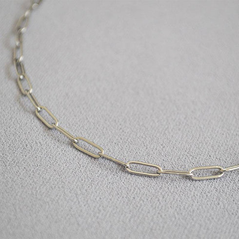 Modern Chain Paperclip Chic Gold Necklace - Zafari Studio Jewelry