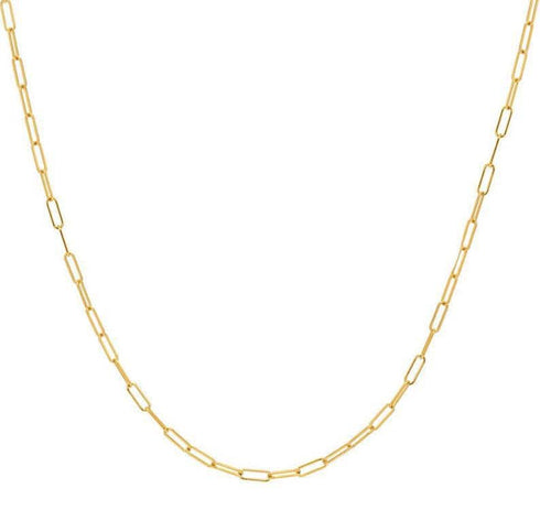 Modern Chain Paperclip Chic Gold Necklace - Zafari Studio Jewelry