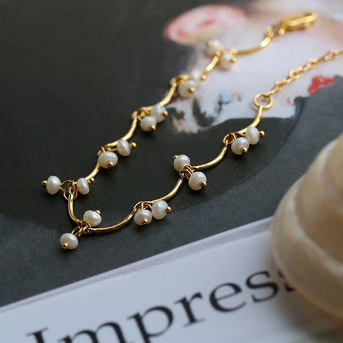 Cherry Pearls Necklace and Bracelet (Purchase Individually) - Zafari Studio Jewelry