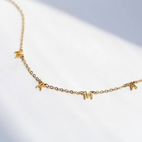 MAMA  Choker Necklace Sterling Silver - Zafari Studio Jewelry