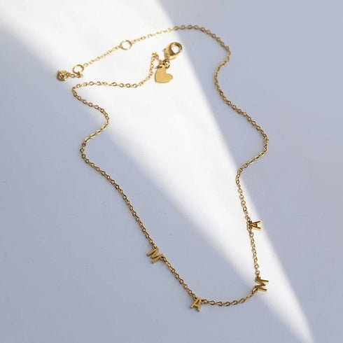 MAMA  Choker Necklace Sterling Silver - Zafari Studio Jewelry