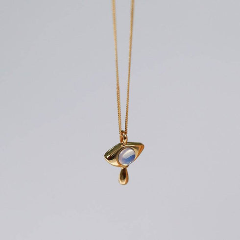 Opal Gold Chain Necklace - Zafari Studio Jewelry