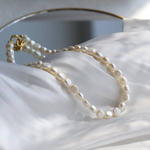 OT Locker Pearls Choker Necklace - Zafari Studio Jewelry