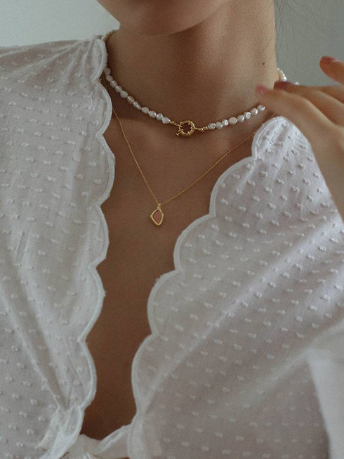 Vintage Baroque Pearl Necklace - Zafari Studio Jewelry