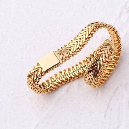 Chain Layered Gold Ring - Zafari Studio Jewelry
