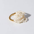 Multi-Layer Rice Pearl Cluster Ring - Zafari Studio Jewelry