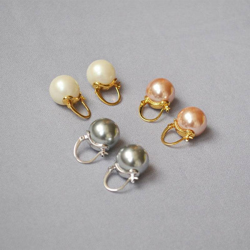 Celine Pearl Earrings Man-made Pearls - Zafari Studio Jewelry