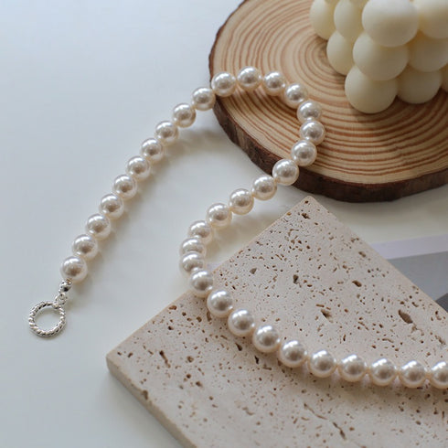 High Quality Crystal Pearl Choker Necklace - Zafari Studio Jewelry