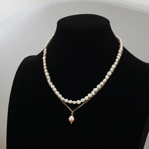TINA Layered Pearl Necklace and Bracelet (Purchase Individually) - Zafari Studio Jewelry