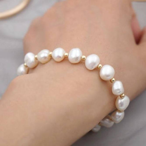 Queen Coin Pearl Bracelet - Zafari Studio Jewelry