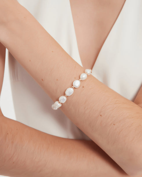 ELISA Pearl Matching Necklace, Bracelet & Earrings (Purchase Individually) - Zafari Studio Jewelry