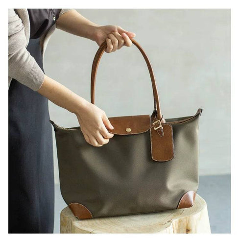 Aikon Traveller Tote Bag Middle Size Long Handle - Zafari Studio Jewelry