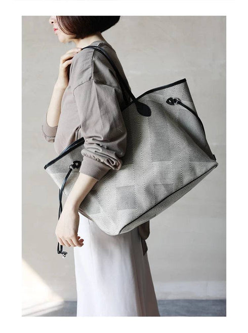 Never Full Large Tote Bag Commuter Bag - Zafari Studio Jewelry