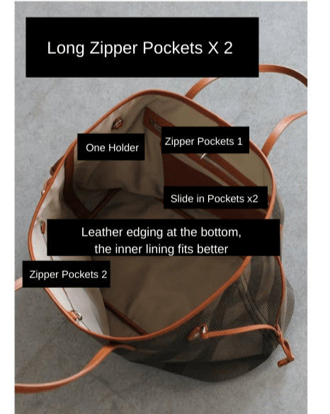 Never Full Small Caramel Tote Bag Commuter Bag - Zafari Studio Jewelry