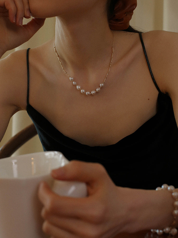 Luxury Design Baroque Pearl Choker Necklace - Necklaces | ZAFARI Studio Jewelry