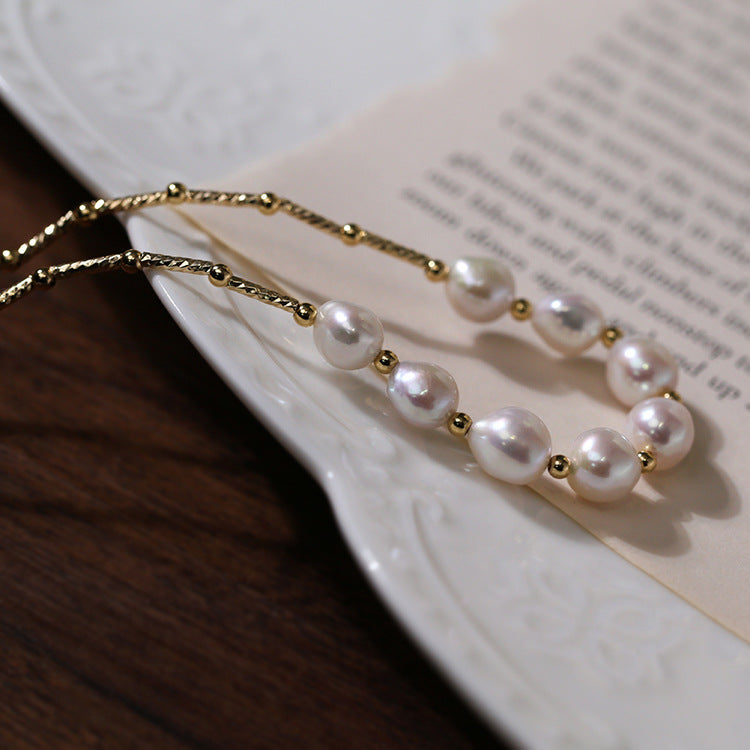 Luxury Design Baroque Pearl Choker Necklace - Necklaces | ZAFARI Studio Jewelry
