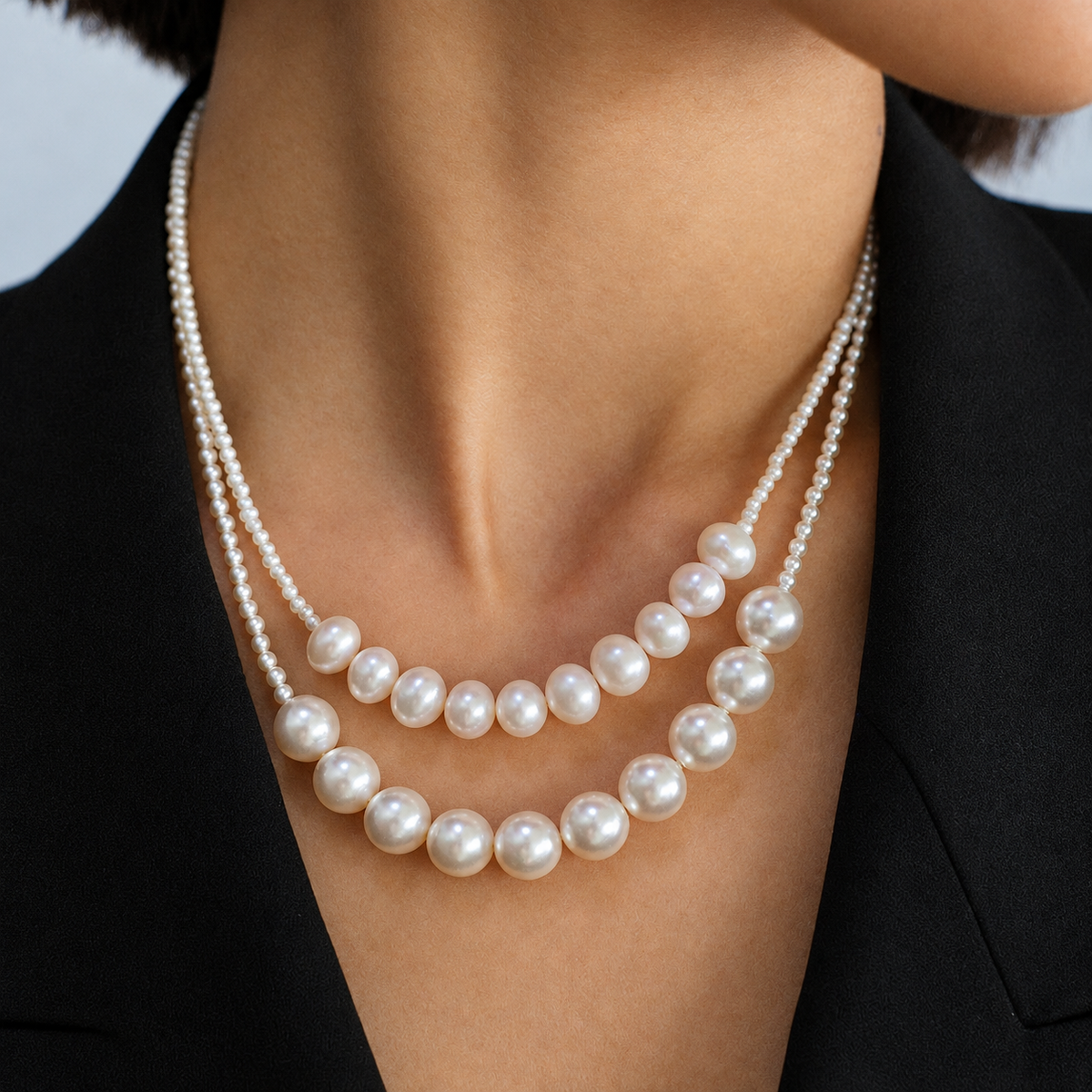 Baroque Pearl Beaded Necklace — product detail
