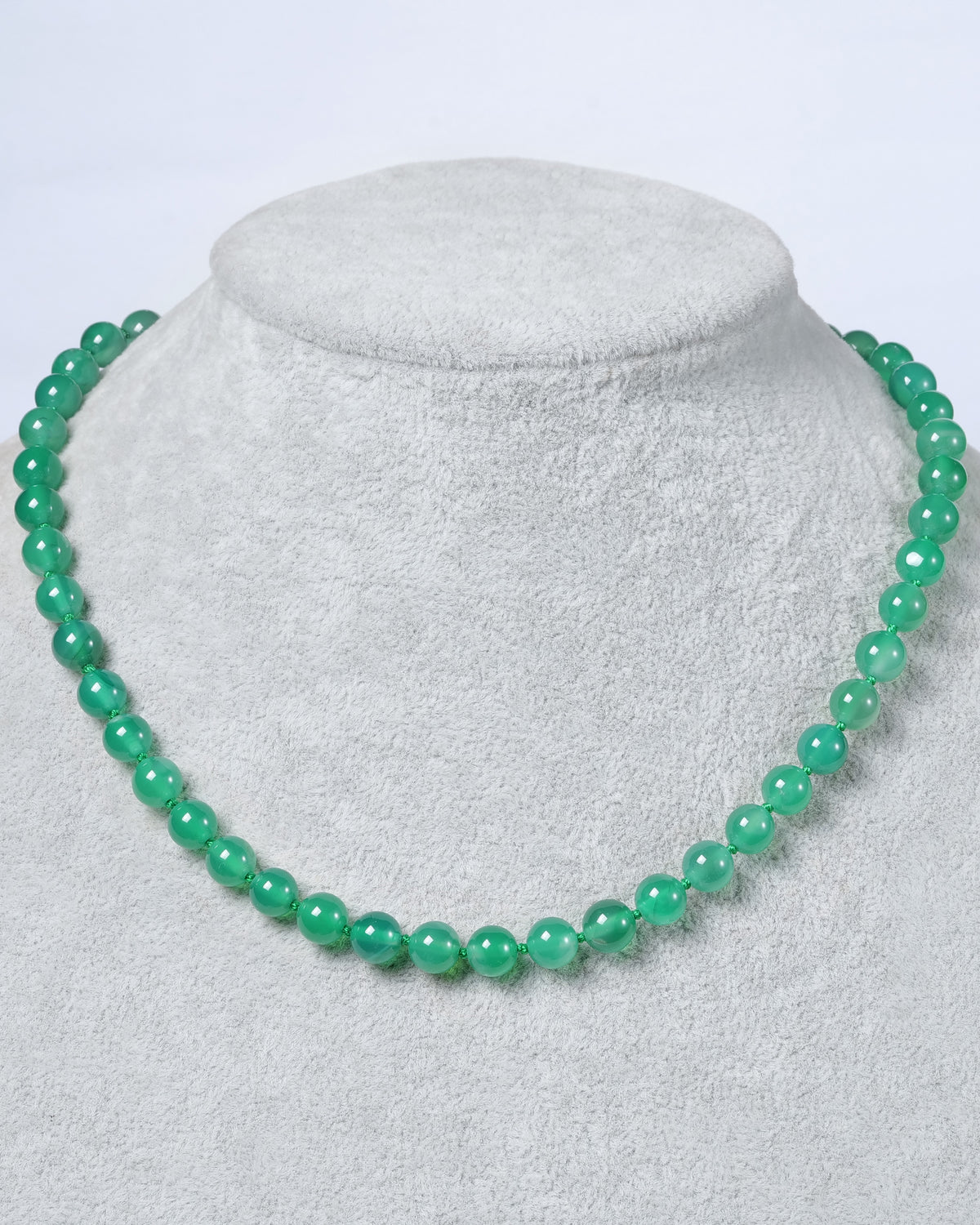 Beaded Green Agate Necklace - Necklaces | ZAFARI Studio Jewelry