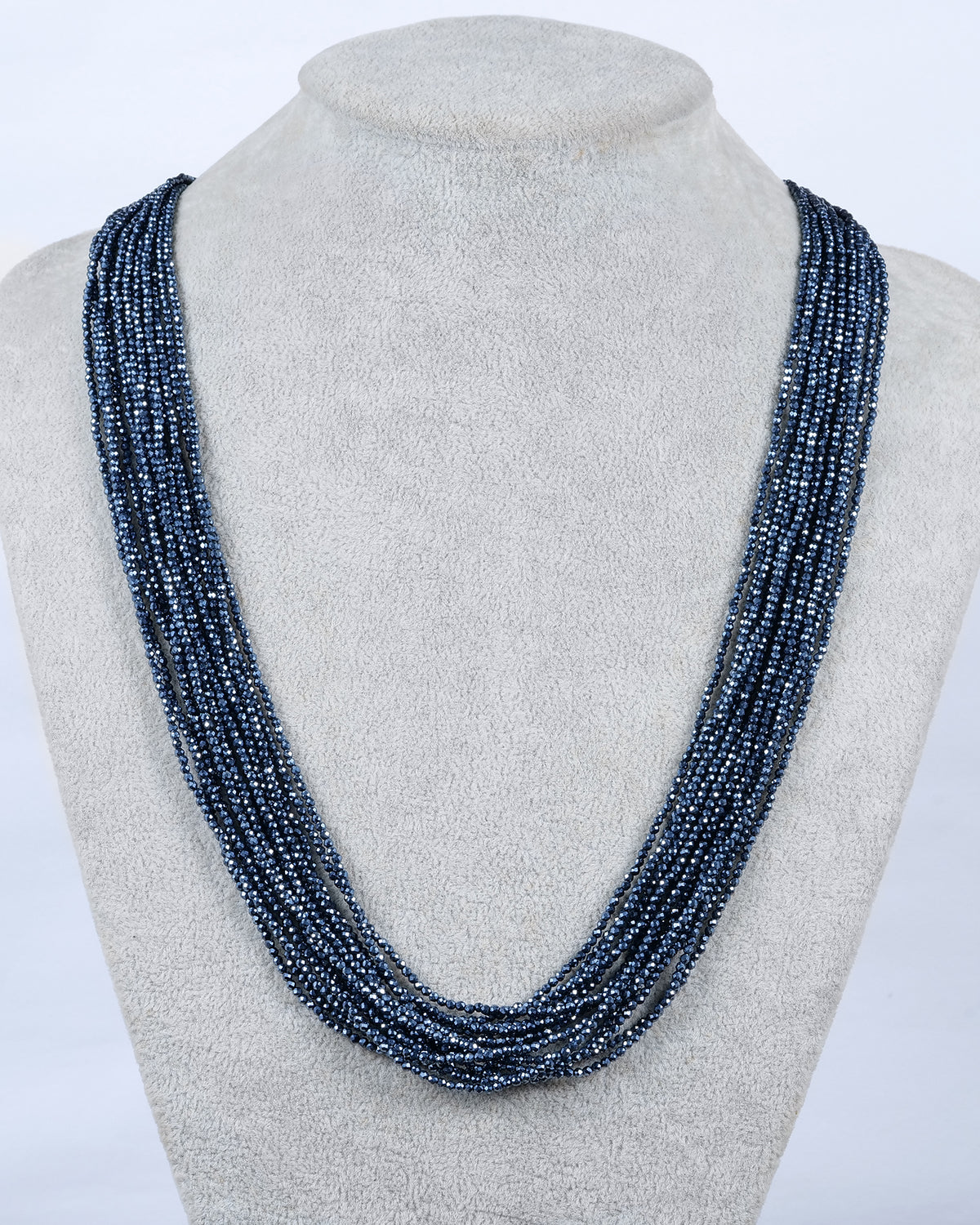 Blue Crystal Layered Necklace - Necklaces | ZAFARI Studio Jewelry
