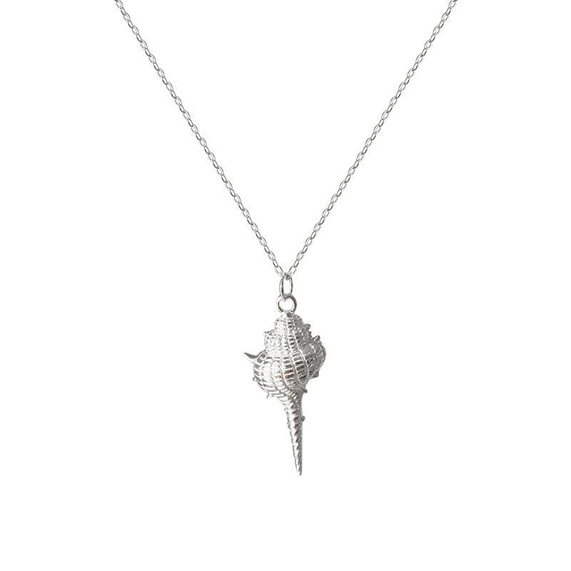 S925 Silver Conch Shell Necklace - Zafari Studio Jewelry