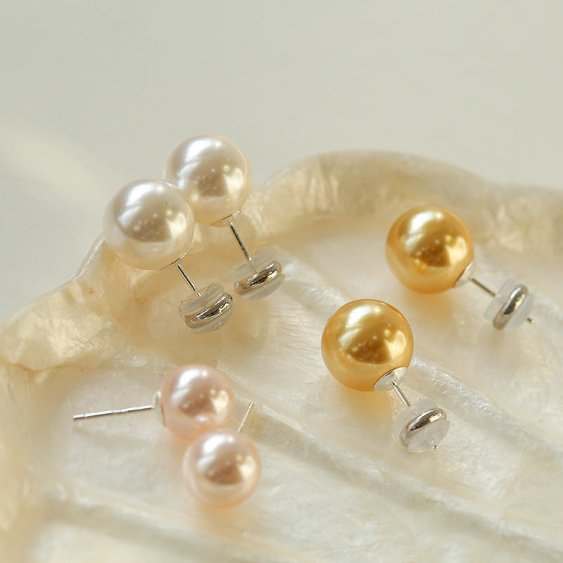 6-14mm Swarovski Pearl Ear Stud Earrings - Zafari Studio - Zafari Jewlery 