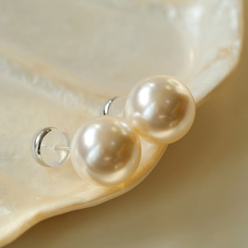 6-14mm Swarovski Pearl Ear Stud Earrings - Zafari Studio - Zafari Jewlery 
