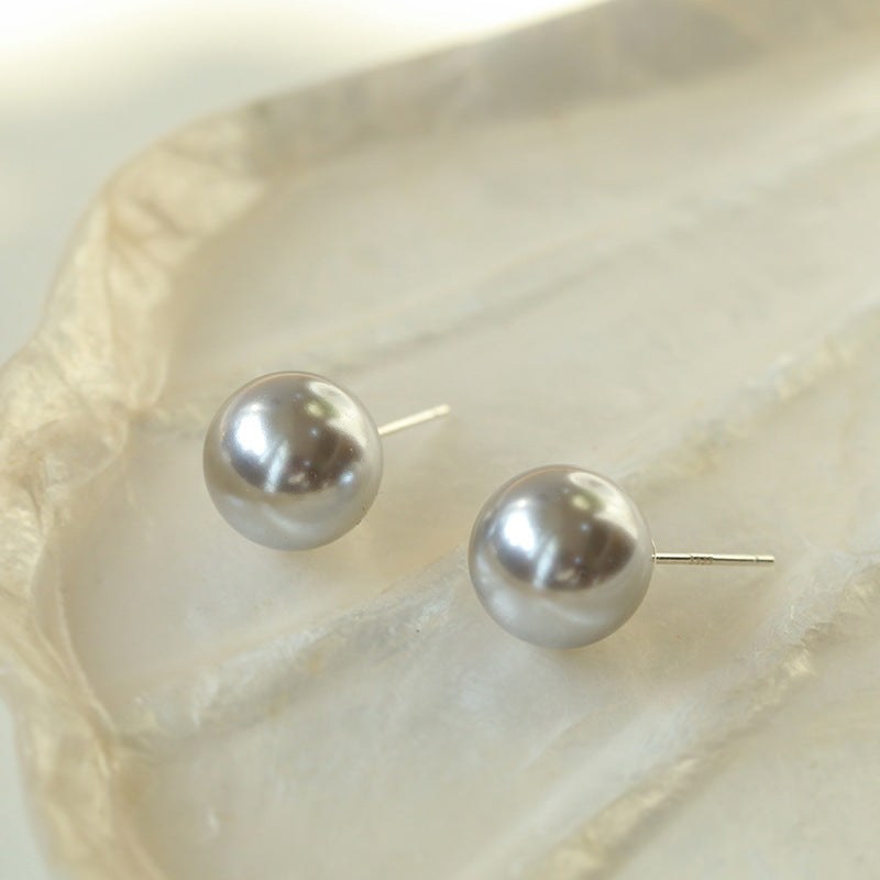 6-14mm Swarovski Pearl Ear Stud Earrings - Zafari Studio - Zafari Jewlery 