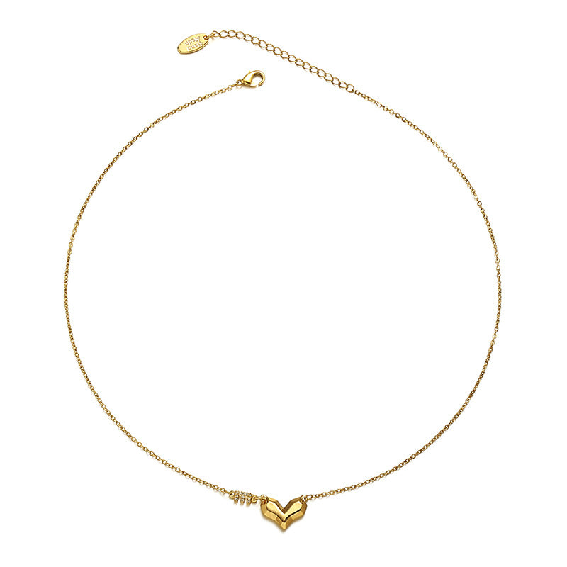 Letter LOVE Gold CZ Pendant - Zafari Studio Jewelry