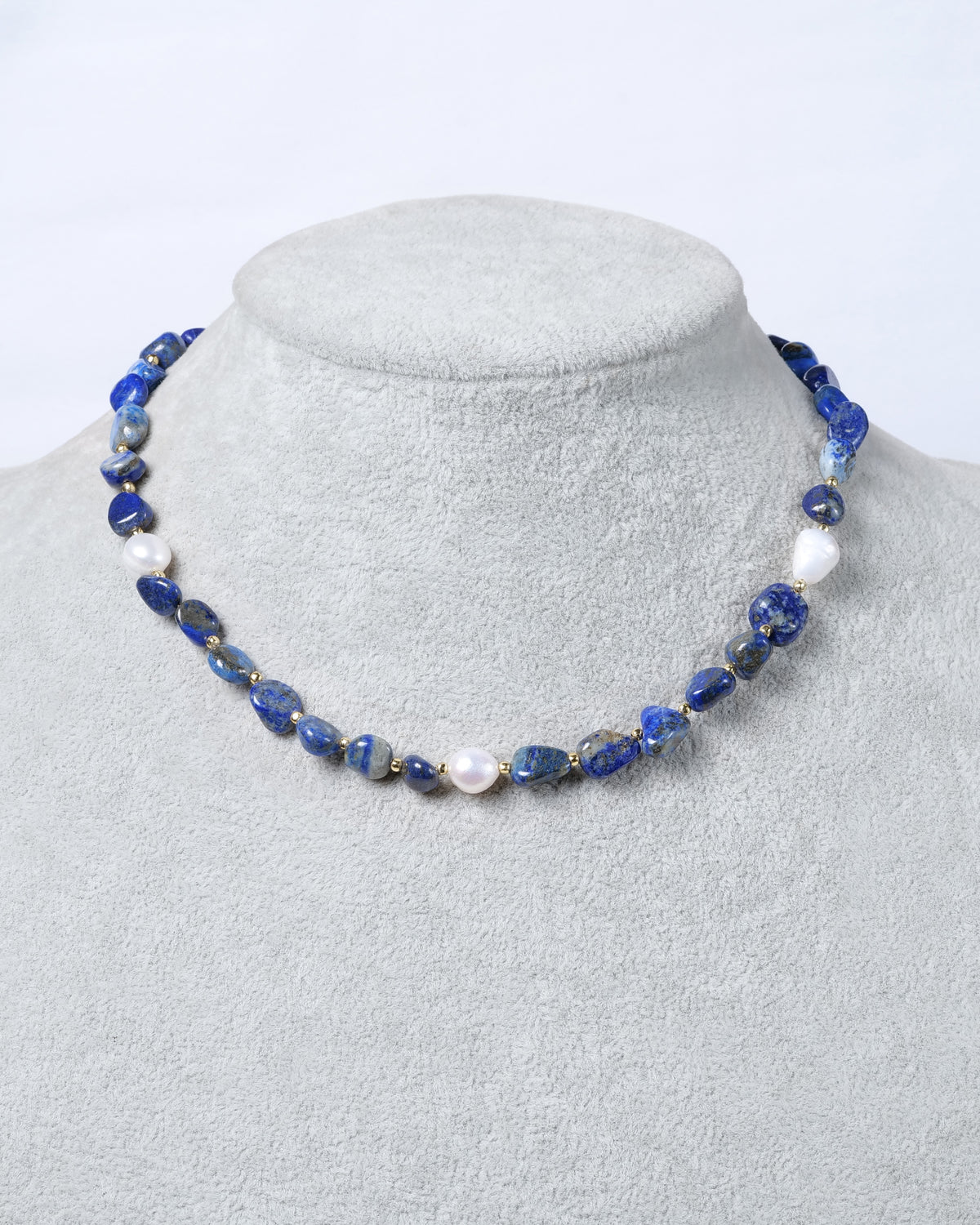 Lapis Pearl Bead Necklace - Necklaces | ZAFARI Studio Jewelry