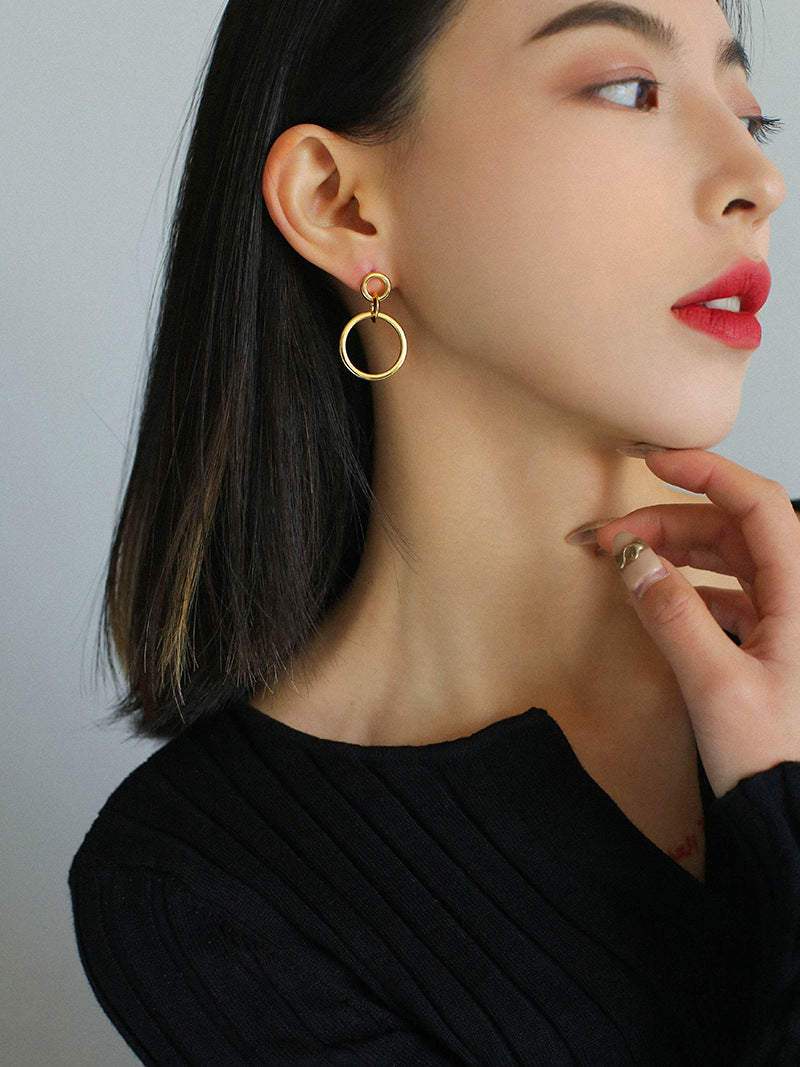 Large Circles Earrings - Zafari Studio Jewelry