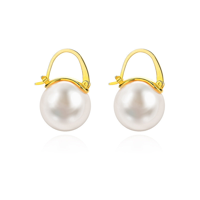 Celina Pearl Earrings Man-made Pearls - Zafari Studio Jewelry