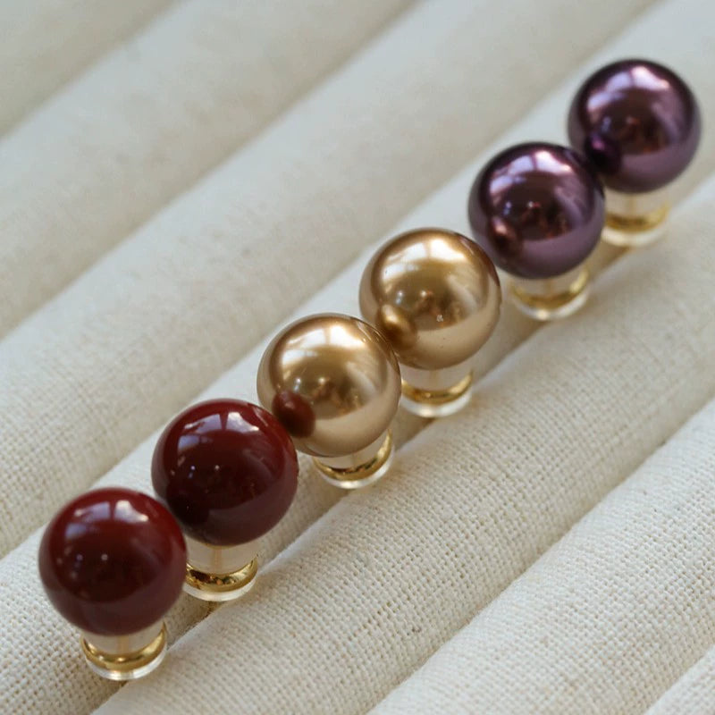 Maillard Pearl Ear Stud Earrings - Zafari Studio Jewelry