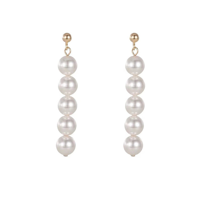 Stylish Pearls Gold Earrings - Zafari Studio Jewelry