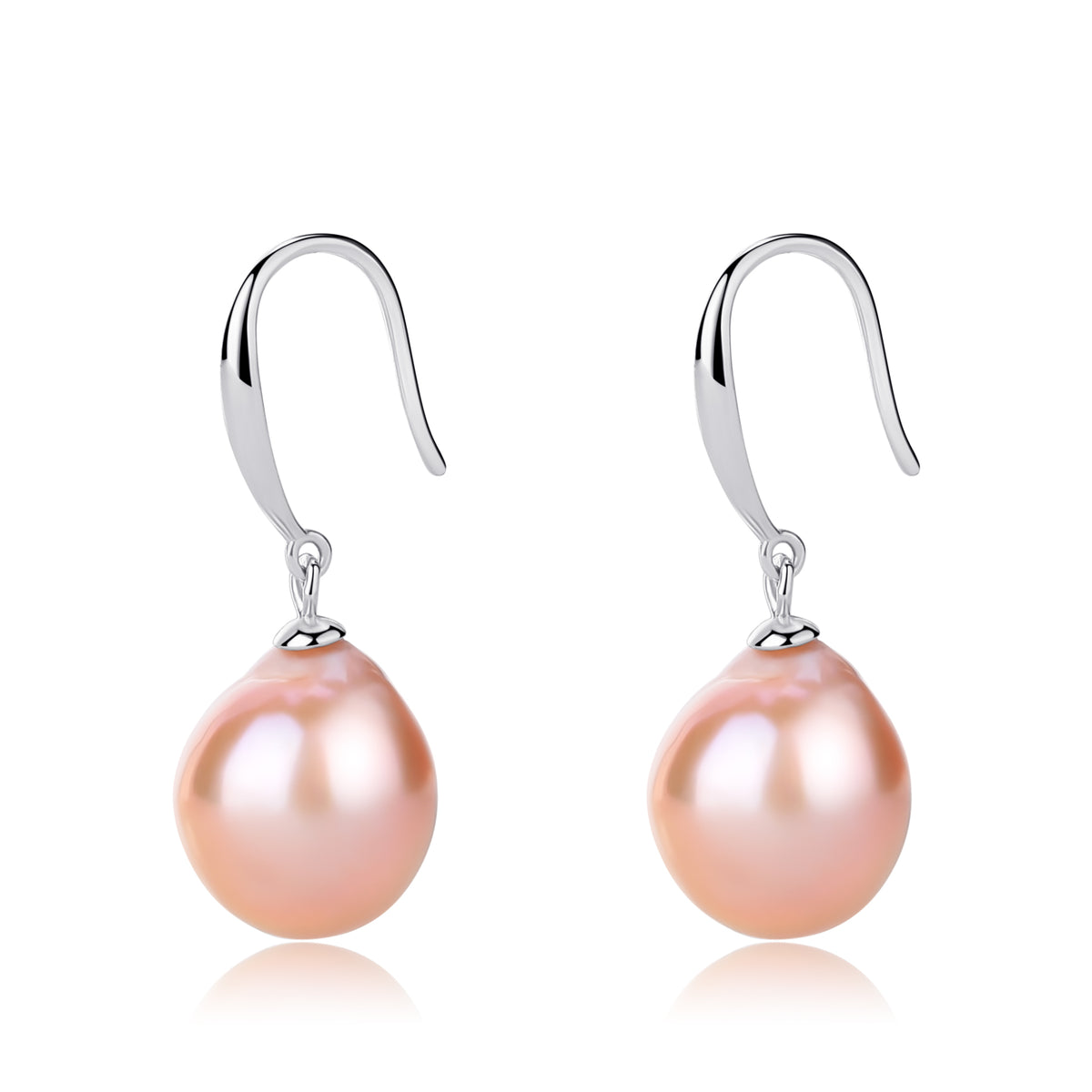 Teardrop Barqoue Pearl Hook Earrings - Zafari Studio Jewelry