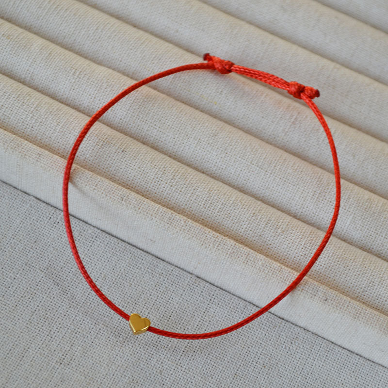 Good Luck Heart Weave Bracelet - Zafari Studio Jewelry